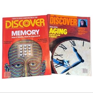 Vintage Discover The Newsmagazine of Science Lot of 2 Aging/Memory Nov 83/Dec 84